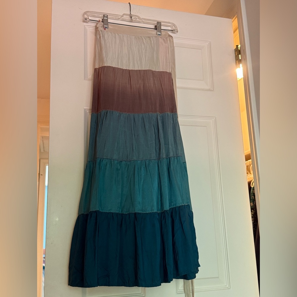 Colorblock Maxi Skirt